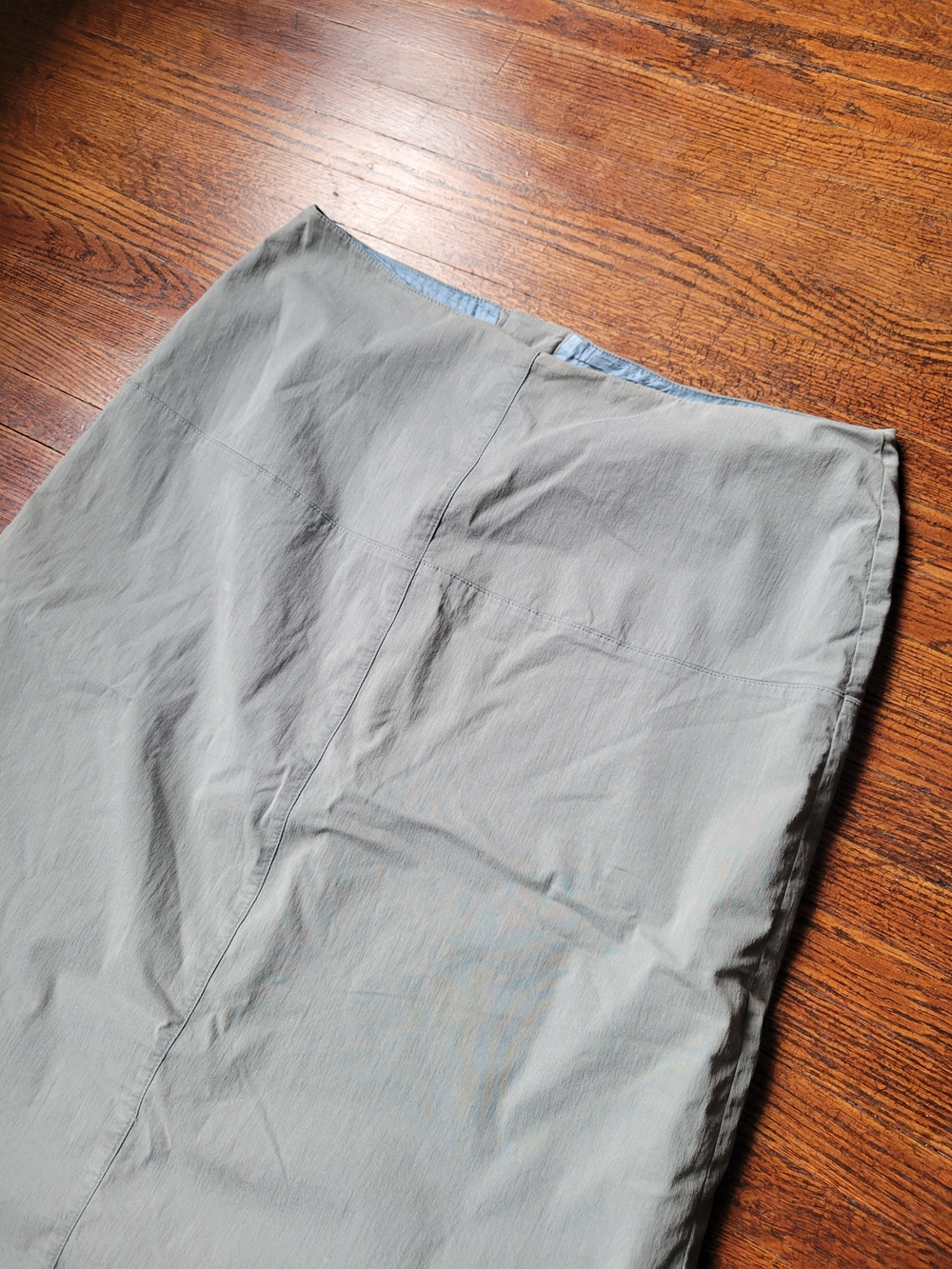 Banana Republic Women's Classic Stretch Skirt Knee-lengt Olive Cotton Blend Sz12 - Picture 12 of 14